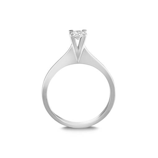 0.23ct Pırlanta Tektaş Yüzük-14k - 3