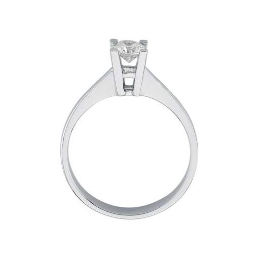 0.24Ct Pırlanta Tektaş Yüzük - 18K - 2