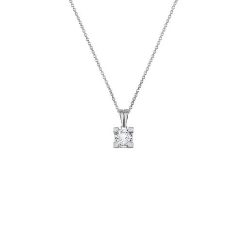 0.31ct Pırlanta Tektaş Kolye - 1