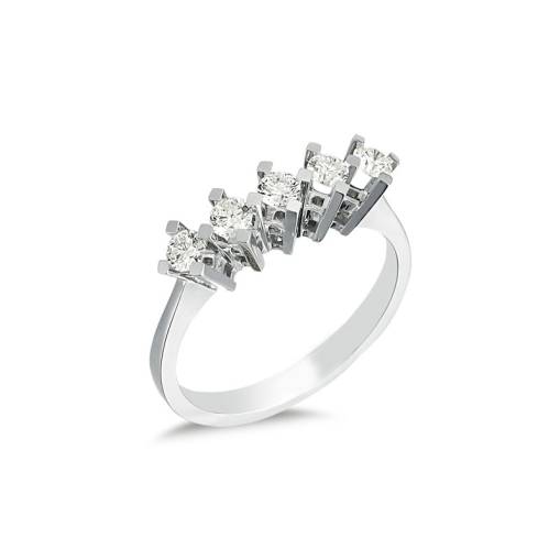 0.44Ct Pırlanta Beştaş Yüzük-14k - 1