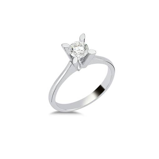 0.51ct Pırlanta Tektaş Yüzük - 18k - 1