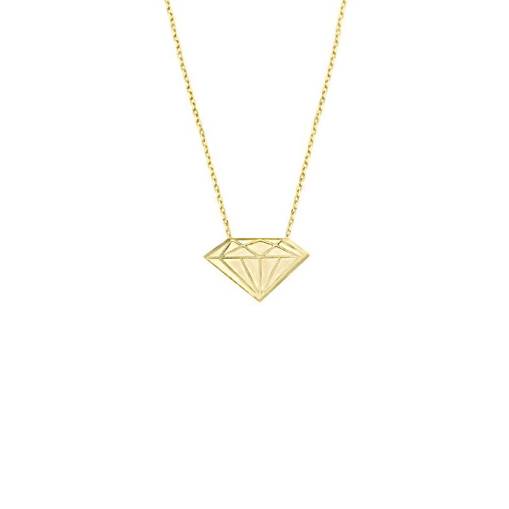 14k Altın Diamond Figürlü Kolye - 1