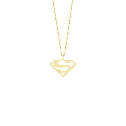 14k Altın Superman Kolye - 1